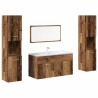 Ensemble de meubles salle de bain 4 pcs bois d'ingénierie 