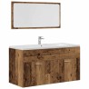 Ensemble de meubles salle de bain 4 pcs bois d'ingénierie 