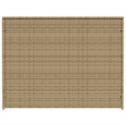 Boîte de rangement de jardin mélange beige 984L résine tressée 