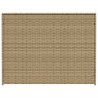 Boîte de rangement de jardin mélange beige 984L résine tressée 