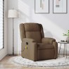 Fauteuil de massage inclinable Marron Tissu 