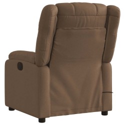 Fauteuil de massage inclinable Marron Tissu 