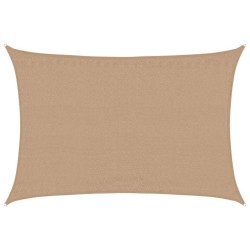Voile d'ombrage 160 g/m² Taupe 4x5 m PEHD 