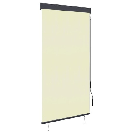 Store roulant d'extérieur 80 x 250 cm Crème 