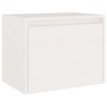 Meubles TV 5 pcs Blanc Bois massif de pin 