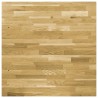 Dessus de table Bois de chêne massif Carré 44 mm 80x80 cm 