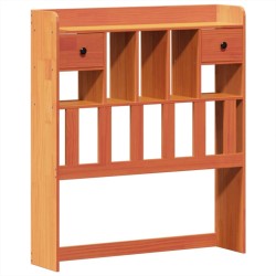 Cadre de lit sans matelas cire marron 90x190 cm bois pin massif 