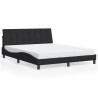 Cadre de lit sans matelas noir 160x200 cm velours 
