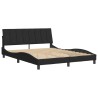 Cadre de lit sans matelas noir 160x200 cm velours 