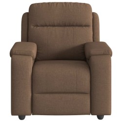 Fauteuil de massage inclinable Marron Tissu 