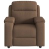 Fauteuil de massage inclinable Marron Tissu 