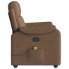Fauteuil de massage inclinable Marron Tissu 