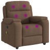 Fauteuil de massage inclinable Marron Tissu 