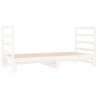 Lit coulissant sans matelas blanc 2x(90x190) cm 