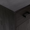 Étagère à chaussures Noir 75x40x110 cm Bois pin massif 