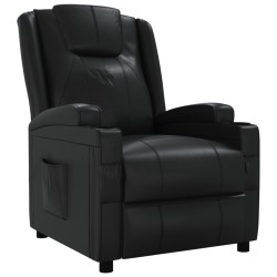 Fauteuil inclinable Noir Similicuir 