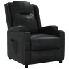Fauteuil inclinable Noir Similicuir 