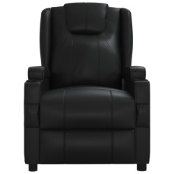 Fauteuil inclinable Noir Similicuir 