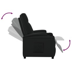 Fauteuil inclinable Noir Similicuir 