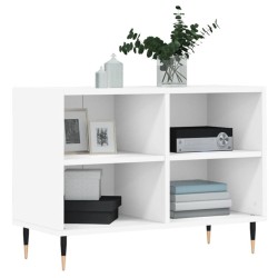 Meuble TV blanc 69,5 x 30 x 50 cm bois d'ingénierie 
