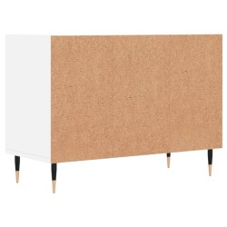 Meuble TV blanc 69,5 x 30 x 50 cm bois d'ingénierie 