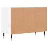 Meuble TV blanc 69,5 x 30 x 50 cm bois d'ingénierie 