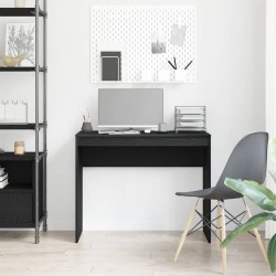 Bureau chêne noir 90x40x72 cm bois d'ingénierie 