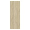 Meuble TV mural Blanc chêne sonoma 37x37x107 cm Bois ingénierie 