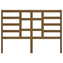 Tête de lit Marron miel 156x4x104 cm Bois massif de pin 