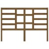 Tête de lit Marron miel 156x4x104 cm Bois massif de pin 