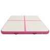 Tapis gonflable de gymnastique avec pompe 200x200x15cm PVC Rose 