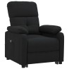 Fauteuil inclinable électrique Noir Tissu 