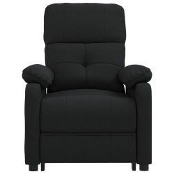 Fauteuil inclinable électrique Noir Tissu 