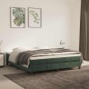 Matelas de lit à ressorts ensachés 160x220x20 cm velours 