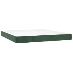 Matelas de lit à ressorts ensachés 160x220x20 cm velours 