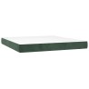 Matelas de lit à ressorts ensachés 160x220x20 cm velours 