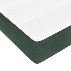 Matelas de lit à ressorts ensachés 160x220x20 cm velours 
