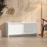 Meuble TV Blanc 90x35x40 cm Bois d'ingénierie 