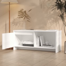 Meuble TV Blanc 90x35x40 cm Bois d'ingénierie 