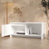 Meuble TV Blanc 90x35x40 cm Bois d'ingénierie 