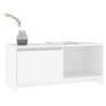 Meuble TV Blanc 90x35x40 cm Bois d'ingénierie 