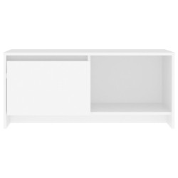 Meuble TV Blanc 90x35x40 cm Bois d'ingénierie 
