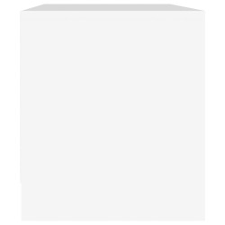 Meuble TV Blanc 90x35x40 cm Bois d'ingénierie 
