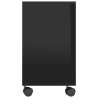 Table d'appoint Noir brillant 70x35x55 cm Bois d'ingénierie 