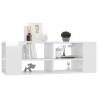 Meuble TV mural Blanc brillant 102x35x35 cm Bois d’ingénierie 