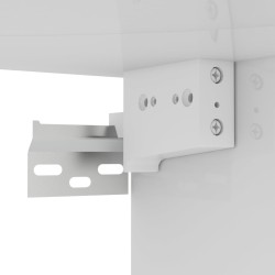 Meuble TV mural Blanc brillant 102x35x35 cm Bois d’ingénierie 