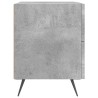 Table de chevet gris béton 40x35x47,5 cm bois d’ingénierie 
