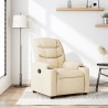 Fauteuil inclinable Crème Tissu 