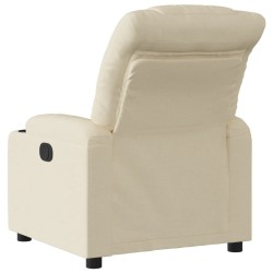 Fauteuil inclinable Crème Tissu 