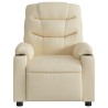Fauteuil inclinable Crème Tissu 